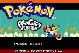 Pokemon Ash Gray (beta 2.5z) Title Screen